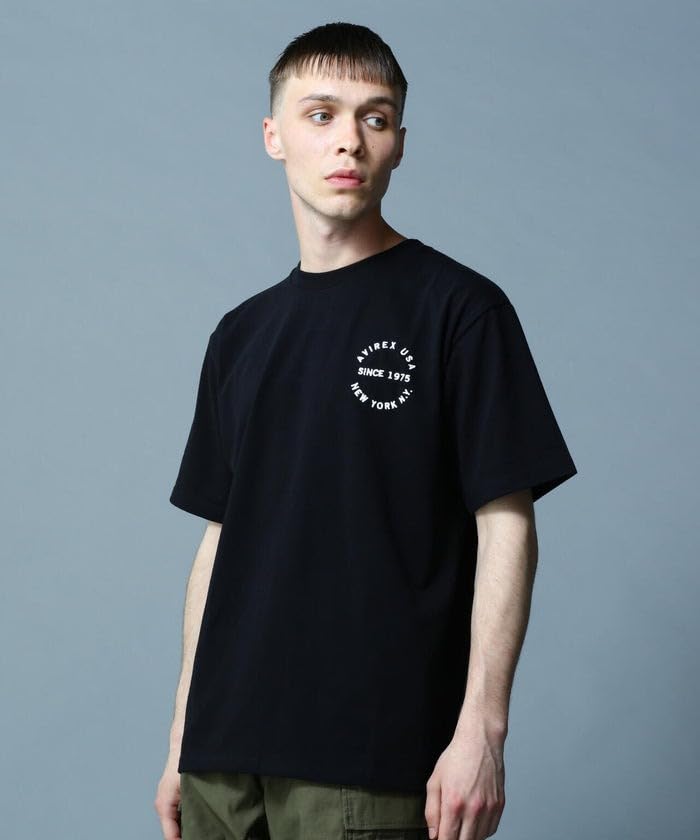 AVIREX ФУТБОЛКА С ЛОГОТИПОМ VARSITY L черная 783-5934012