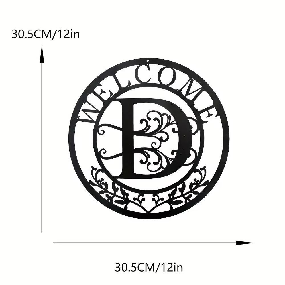 Фамилия Металлические Знаки Фамилия Знак Фамилия Знак Фамилия Металлический Знак Разделенная Монограмма Подарок На День Рождения 12-дюймовая Буква D Настенная Подвеска