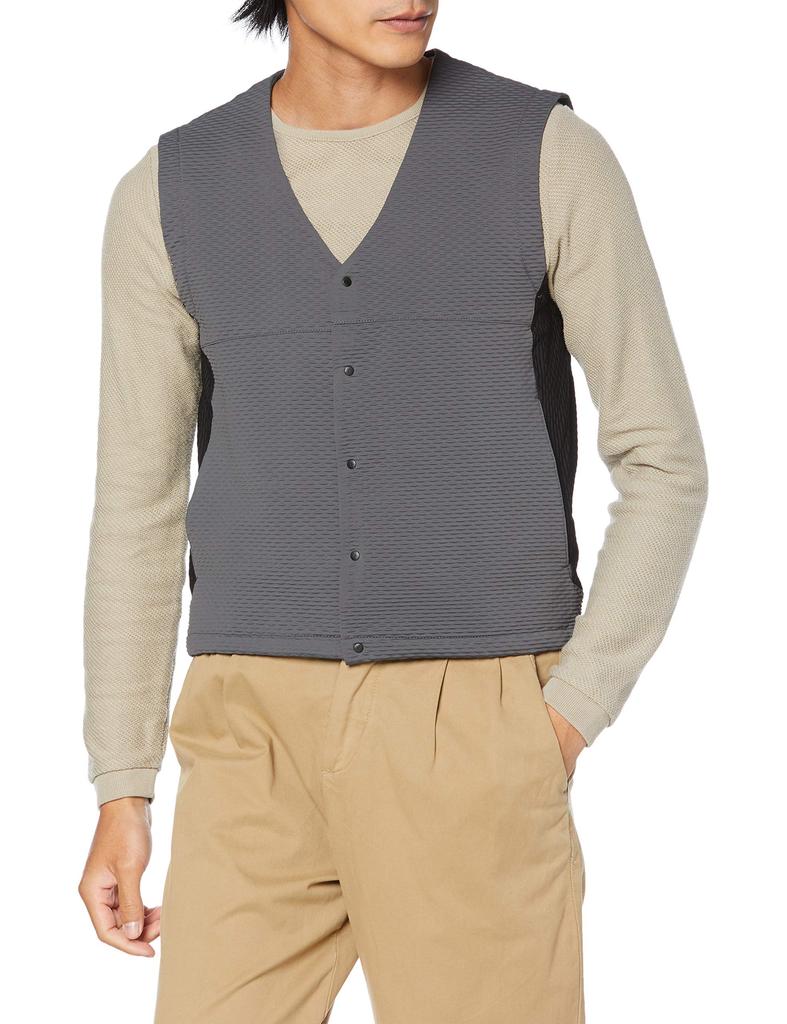 Heater Vest 54800 Gray 5L [Kurodaruma] Men's 48-Charcoal
