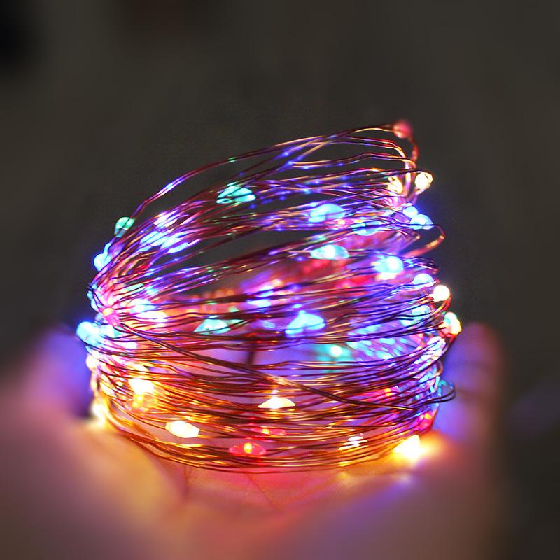 Solar-Powered LED Copper String Lights: Waterproof Outdoor Decor with Remote Control & 8 Functions