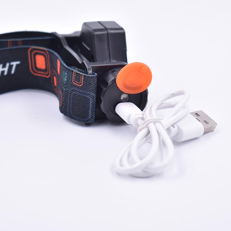 Перезаряжаемый водонепроницаемый налобный фонарь высокой мощности