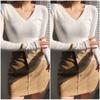 Весенне-осенний эластичный однотонный пуловер, универсальный свитер, сексуальный облегающий топ с v-образным вырезом