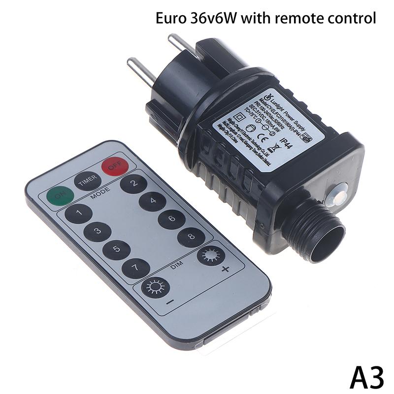 EU US UK Штекер AC 220V 110V на 31Vdc 6W 24V 5V Преобразователь Штекер Блок Питания IP44 8 Режимов Светодиодная Лампа Драйвер Переключатель Адаптер