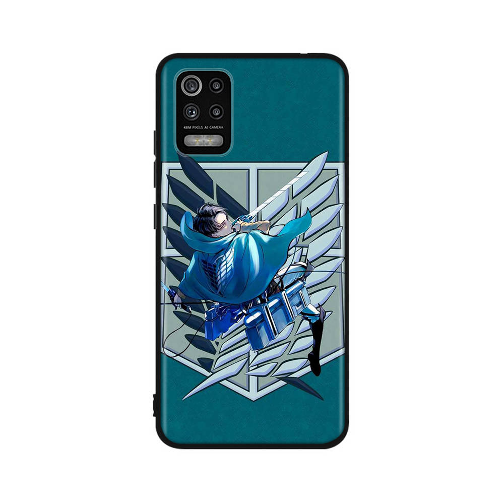 Чехол DT52 Anime Attack on Titan для Xiaomi Poco X6 X4 M5 M6 F5 F6 C65 C55 C50 C51 C40 Redmi Note 7 8 14C A3X 13C 12C 11 10A 9C Pro Black Sofe Cover