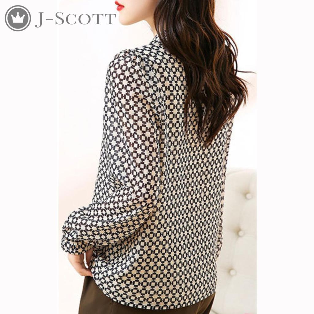 Printed Long Puff Geometric Sheer Stand Band Designed Full Regular Cool Long Sleeve Covers Your Looks Retro Puff Tall Looks 10 Minute Mock Smooth