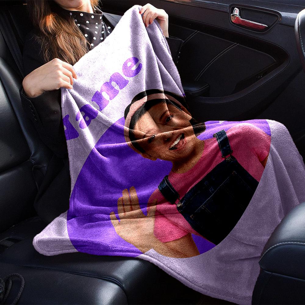 Custom Name Ms. Rachel Theme Printed Blanket - Perfect for Couch, Bed, Travel & Outdoor Use | Machine Washable, Cozy & Durable.