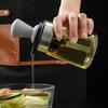 304 Stainless Steel Oil Spout Glass Oil Bottle with Silicone Brush Smooth Dispensing Easy Refilling Precision Oil Dispenser