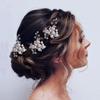 OuJyO Coming-of-Age Ceremony Hair Accessories, Wedding Hair Accessories, Pearl Sparkling U-Pin Hairpins, Stylish 3-Piece Set, Hair Ornaments for