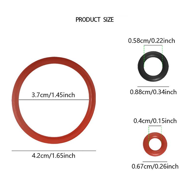50 шт./компл. силиконовые уплотнительные кольца для кофемашин, набор для обслуживания уплотнительных колец, совместимые аксессуары для кофемашин