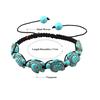 Bohemian Style Jewelry Turtle Fish Bear Turquoise Pendant Bracelet Beaded Bangle