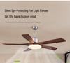 Modern Chinese-Style Ceiling Fan with Light for Living, Bedroom, and Dining Rooms