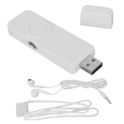 USB MP3-плеер, 8 ГБ, портативный аудиоплеер с наушниками и ремешком, HiFi звук без потерь, детский MP3-плеер для бега (белый)