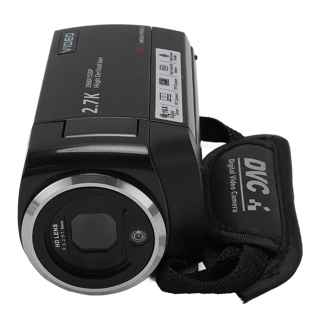 Видеокамера 50 МП 2.7K HD 16-кратный цифровой зум 2.8-дюймовый поворотный экран цифровой видеорегистратор с USB-портом 1 4