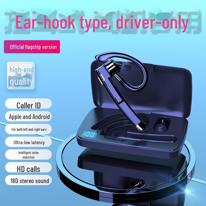 Bluetooth-гарнитура YYK-520 Gen 2: Беспроводная, с длительным сроком службы батареи, шумоподавлением, бизнес-модель с креплением на ухо