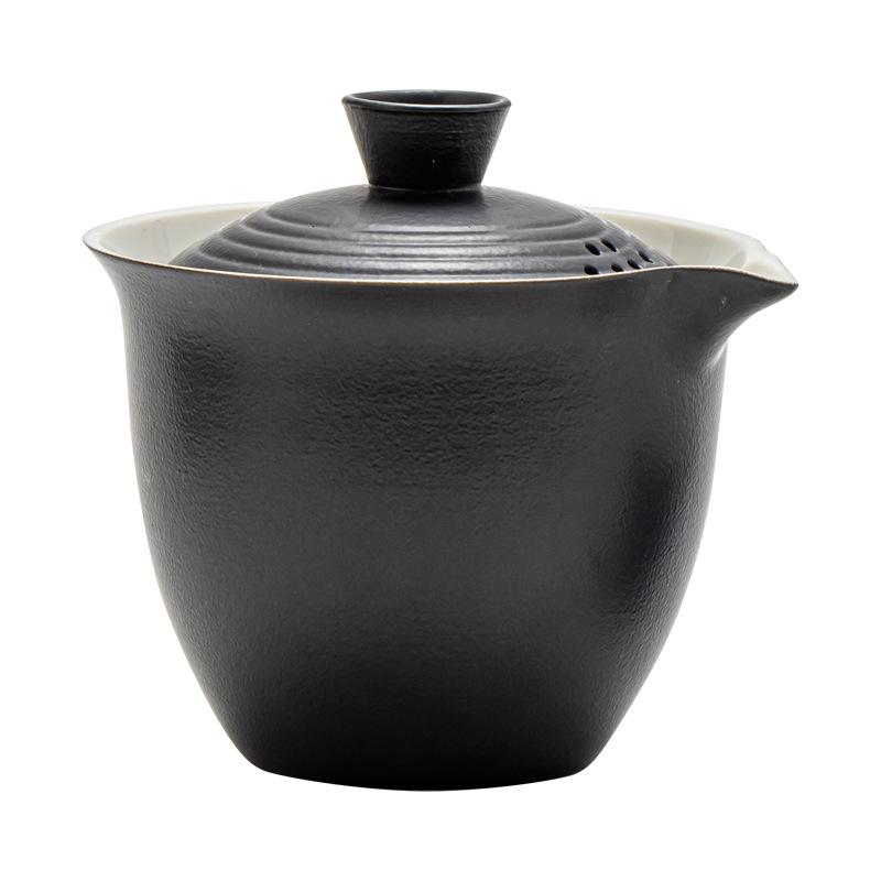 1 набор переносных чашек, дорожный набор, керамическая посуда для кунг-фу, керамическая посуда для кемпинга на открытом воздухе, для взрослых, один китайский чайник, три чашки, подарок