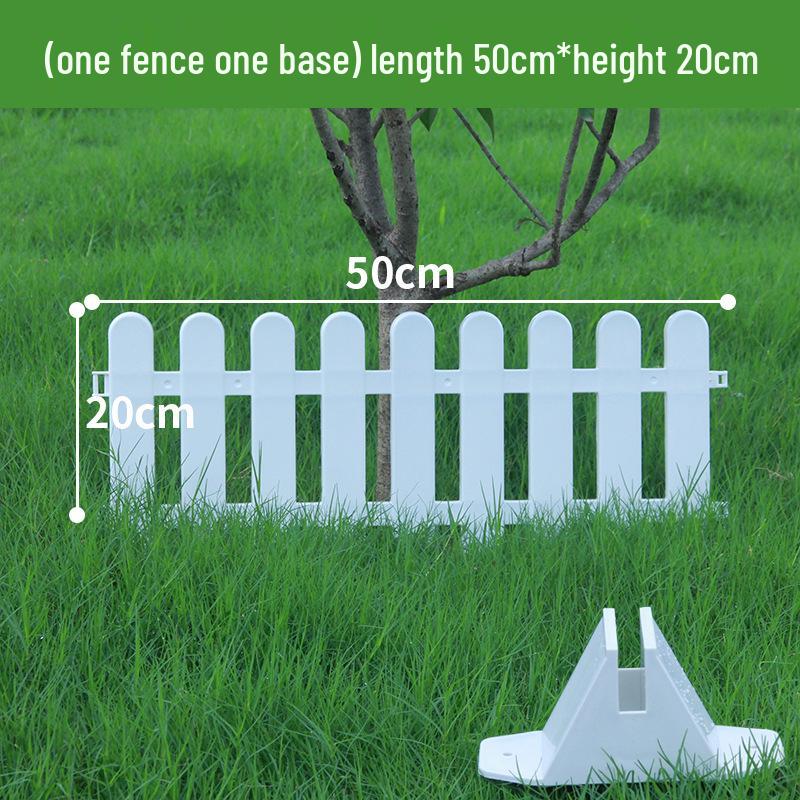 Пластиковый штакетник двойного назначения для сада, цветника, двора или школы