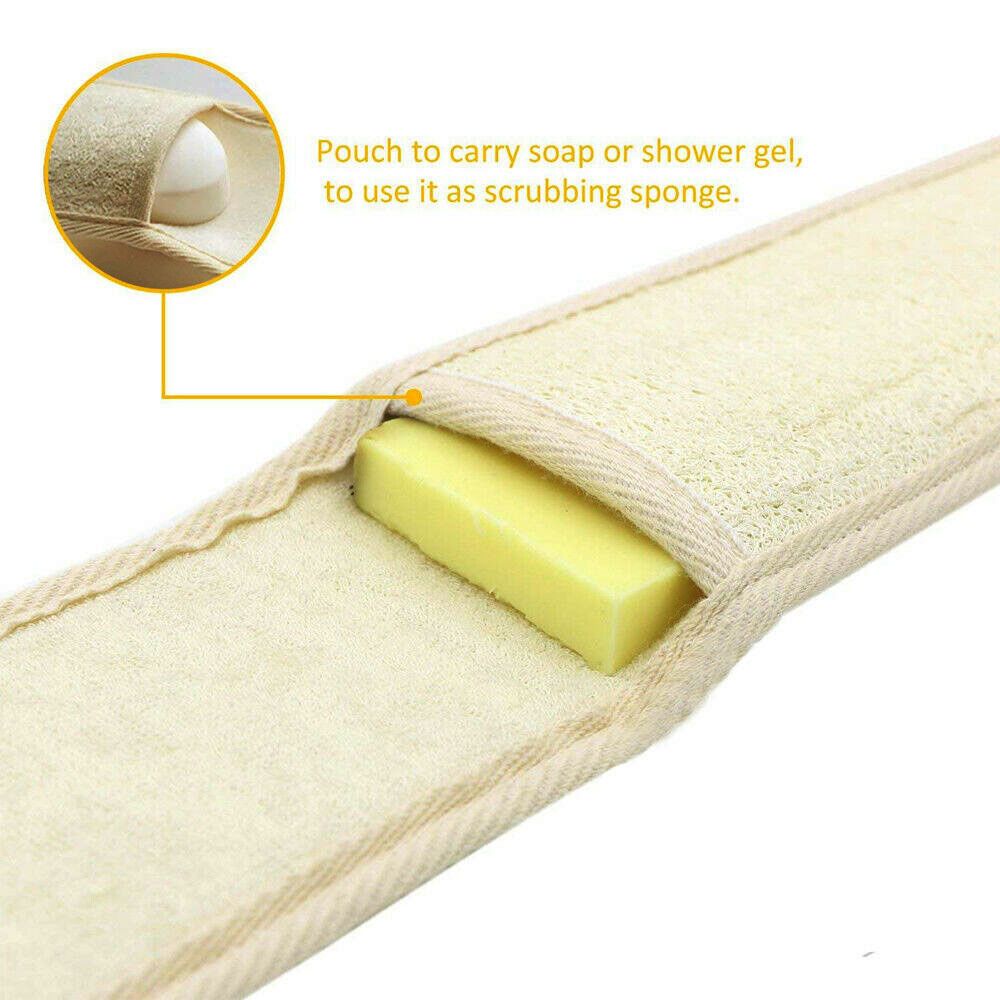 Bathing Accessories Soft Loofah Deep Clean Back Scrubber Bath Strap Shower Brush Massage Brush