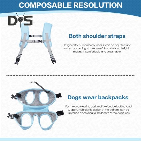 Ремень для подъема собаки, аварийный рюкзак, поддержка задней ноги питомца, подъемник для всего тела, переноска для домашних животных, регулируемый слинг для собак для больших собак