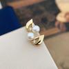 All-body Earrings Musical Charm Pearl Earrings Female Temperament Versatile French Retro Small Earrings