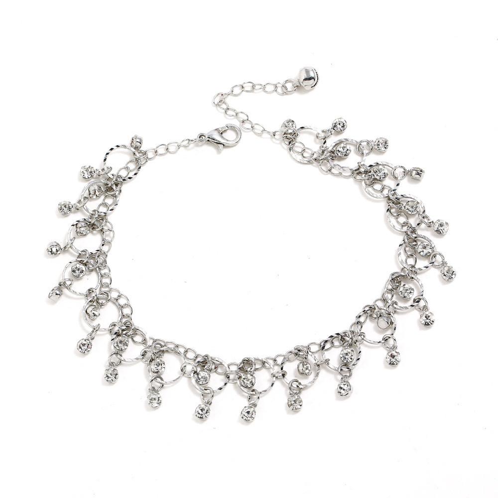 Style Crystal European Anklet Accessory With Tassel For Women Travel Gift