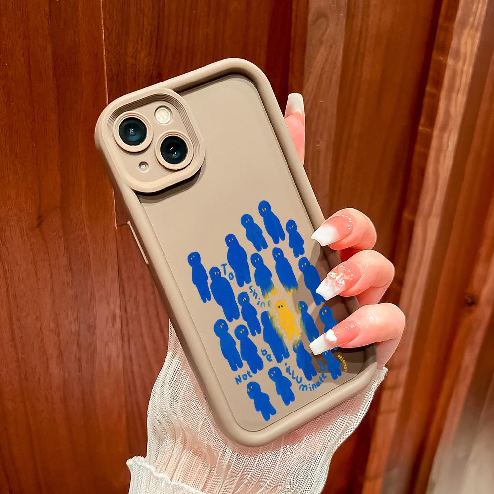 Чехол для телефона с рисунком синего рисунка и рисунком для iPhone Samsung Galaxy Xiaomi Redmi POCO HUAWEI Honor, противоударный резиновый чехол