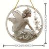 Angel Girl Sun Catcher. 3D Wall Art for Home & Room. An Ideal Angel-themed Gift.