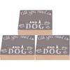 3Pcs Wooden Box Sign Pet Lovedog Letter DIY Wood Crafts Home Decorative Ornaments