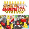 62Pcs Miniature Gnome Construction Site Set Creative Christmas Gnome Construction Set Road Construction Scene for Housewarming
