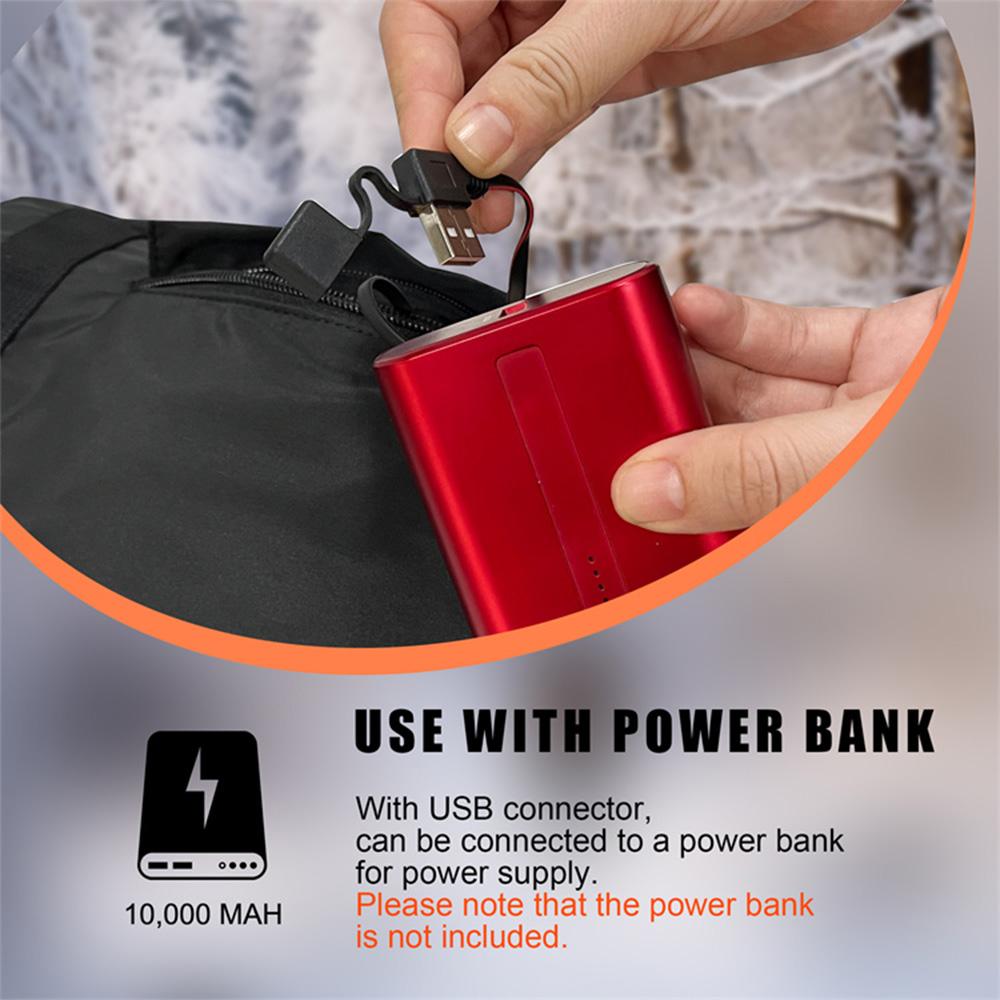 Наружная терморегулируемая муфта с подогревом, USB аккумуляторная грелка для рук для зимней рыбалки, кемпинга