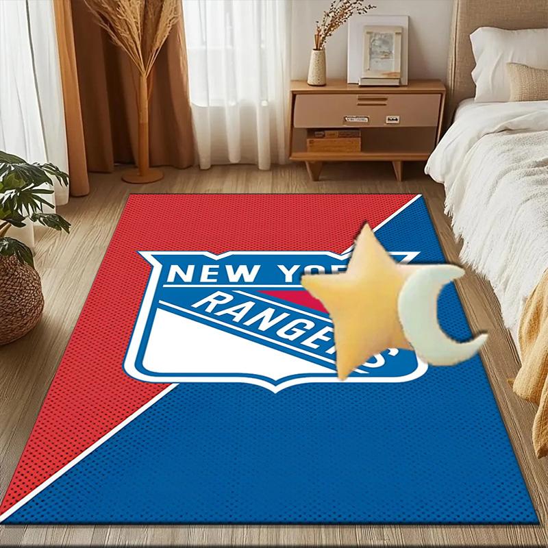 New York Crest Floor Mat for Living Room, Game Rooms, Office, Bedroom, Office Floor Mat Playful Design, Christmas fan gifts