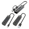 Высокоскоростной USB C адаптер-расширитель с USB3.0, USB2.0 и двумя портами Type C для компьютерной периферии