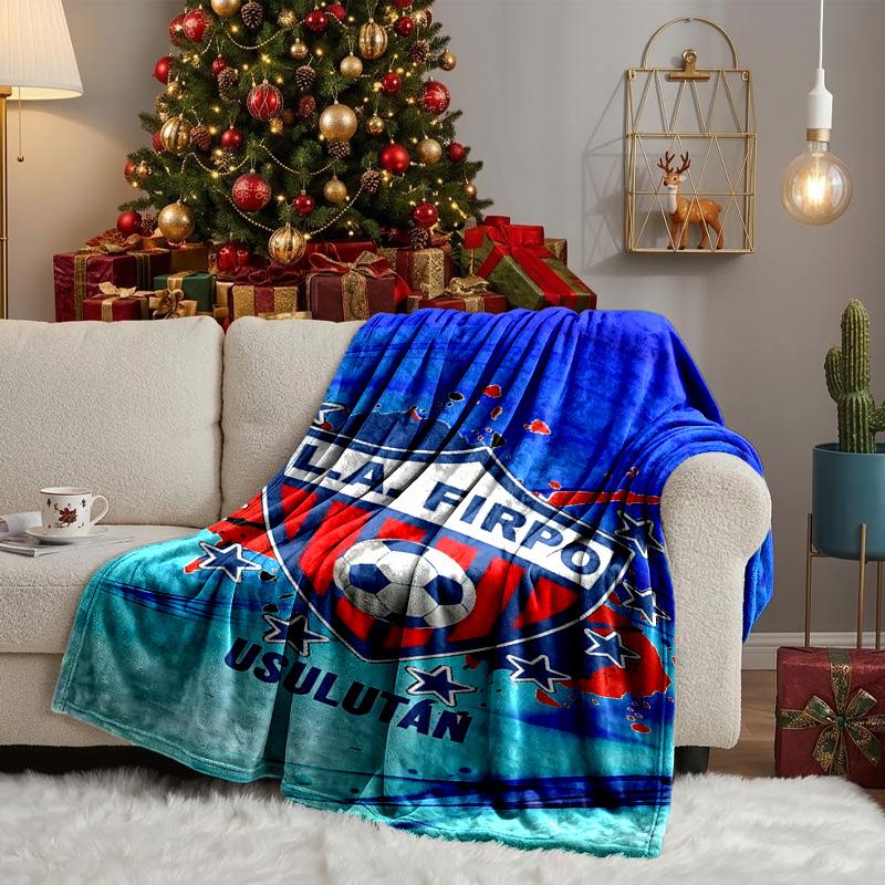 Firpo Soccer Crest Blanket Lightweight Ideal Bedding Blanket Perfect for Travel, Camping, Living Rooms, Offices, Sofas, Fan Christmas gift