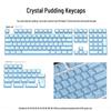 XVX Crystal Jelly 113-клавишный механический комплект кейкапов, двухцветный, с боковой гравировкой