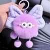 Cute Rabbit Rex Bow Briquettes Elf Action Bag Hanging Cartoon Plush Keychain Toy