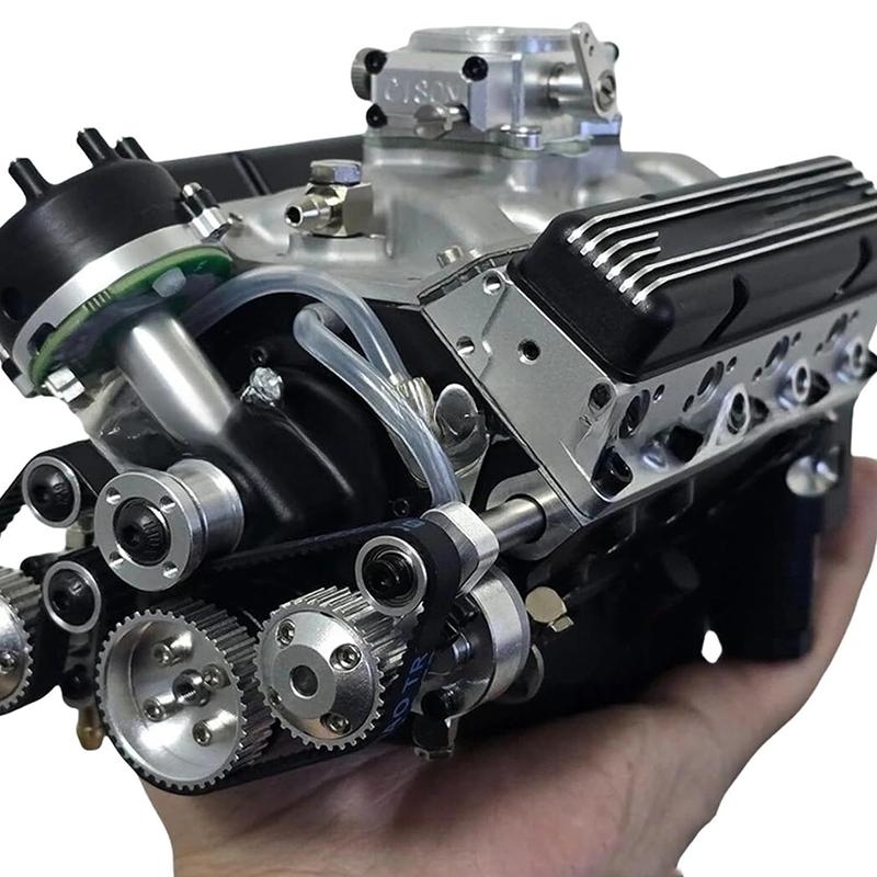 Набор модели двигателя V8 Бензиновый Малоблочный Модели Двигателя Мини Собери Сам Stem Cison Работающие Наборы Двигателей Которые Работают