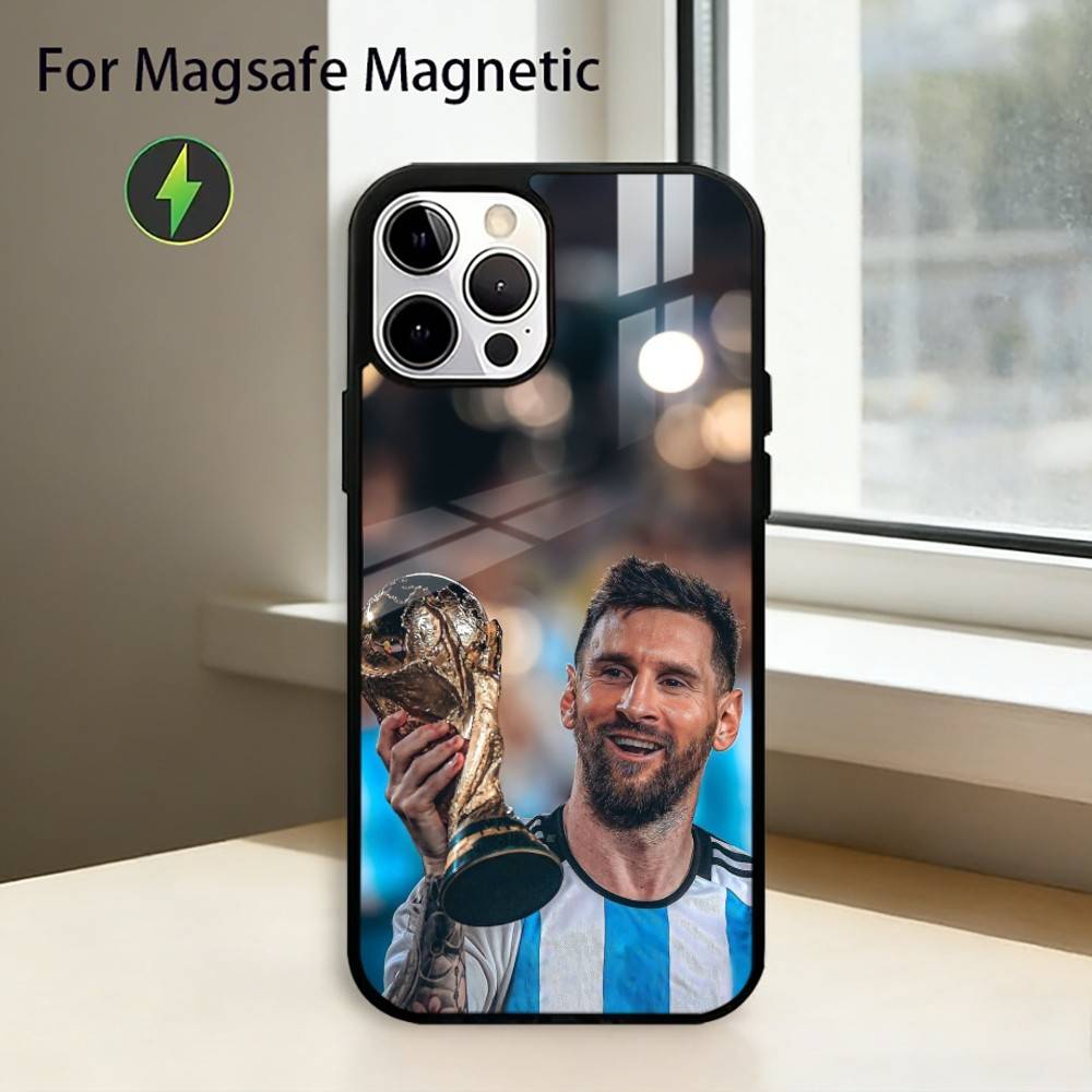 Lionel Messi football Phone Case For iPhone17,16,15,14,13,12,11 Plus,Pro Magnetic with Magsafe Wireless Charging