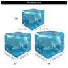 2Pieces AntiStress Ice Cubes Sensory Squeeze Toy for Anxiety Reduce Hand Strengthening Exercise Portable Squeeze Ball