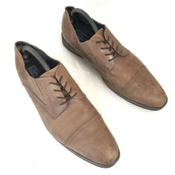 KANSAI YAMAMOTO Leather Straight Tip Shoes [26.5/Brown] Dress Shoes(USED)