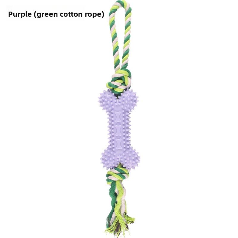 Игрушка для питомца хлопковая веревка в форме кости, износостойкая, тренировочный канат с узлами для прорезывания зубов, набор игрушек для собак, чтобы развлечь себя и не скучать