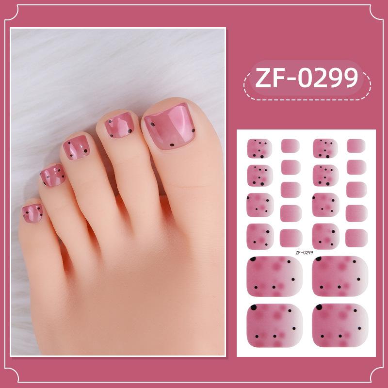 New Foot Stickers, Nail Art Stickers, Waterproof Onion Powder 5D Imitation Diamond Toenail Stickers