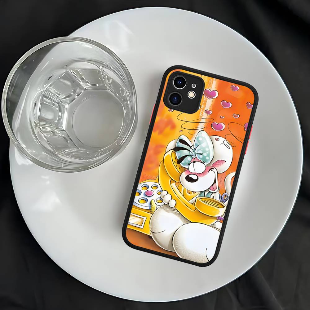Cartoon D-Diddl For IPhone 11 12 13 14 15 16 Pro Max Plus Matte Translucent Phone Cover
