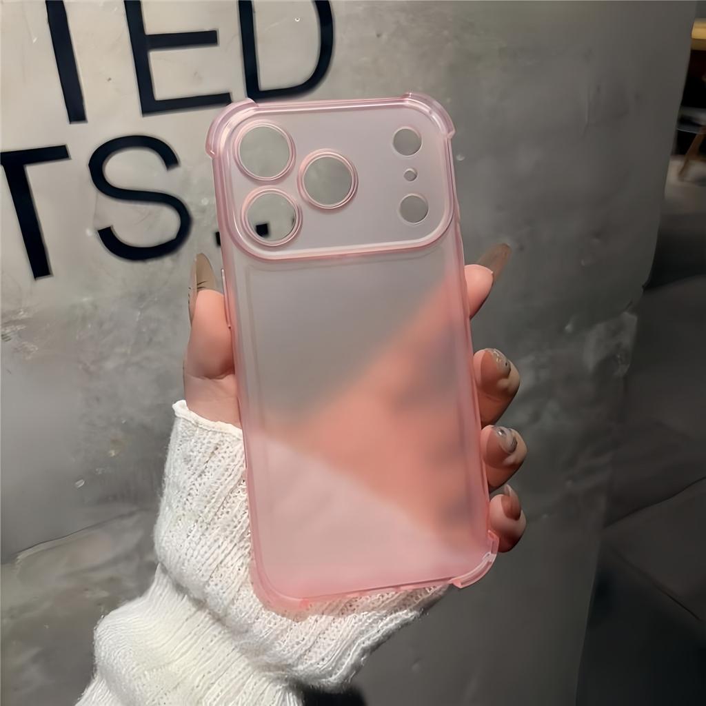 Полупрозрачный противоударный силиконовый чехол для телефона для iPhone 17 ProMax Pro Air 16 Plus 16e 15 14 13 Mini 12 11 XS Max XR X/XS 7Plus/8Plus 7/8 Чехол