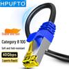 Экранированный сетевой кабель Cat8 из чистой меди 10 Gigabit для игр и широкополосных сетей