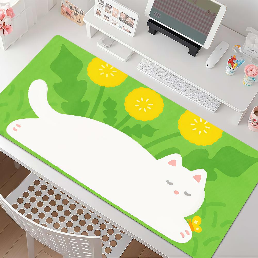 Cartoon Cat O-orosi Mouse Pad Anti Slip Rubber Edge Locked Thickened Laptop Gaming Desk Mat