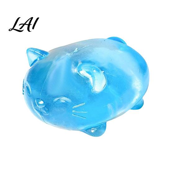 Maltose Slow Rebound Cute Cat Squeeze Toy Transparent Small Shaped Rise Relaxing Sensory for Stress Relief