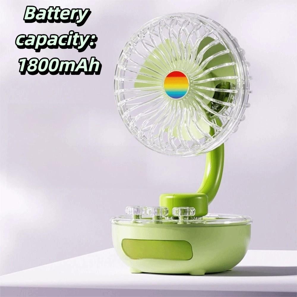 Compact Design Rechargeable Mini Table Fan Portable Personal Cooling Fan  Desktop Placement