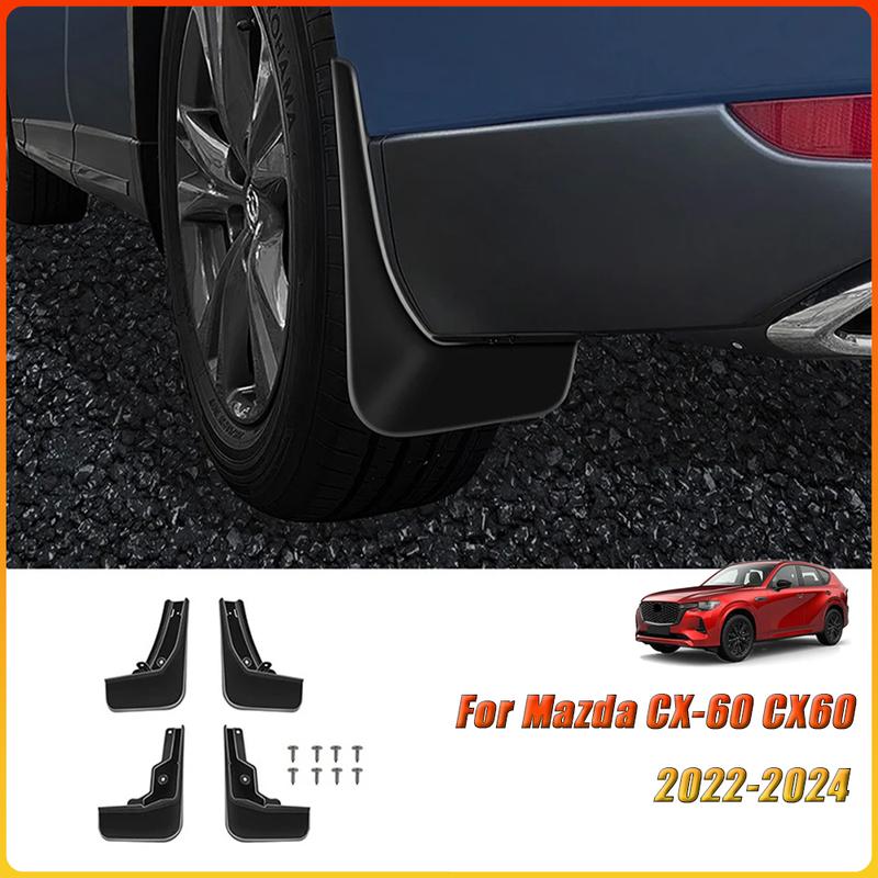 Mudguards Fender Mud Flap Guards Splash Fenders Mudflaps Modification Parts for Mazda CX-60 CX60 CX 60 2022 2023 2024
