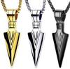Pharaoh's Spear Titanium Necklace: Men's Bold Hip Hop Pendant Chain