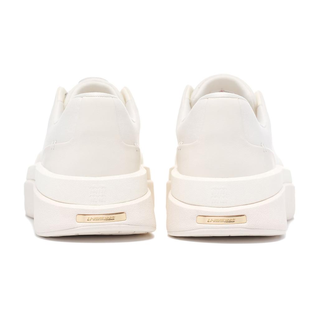 Li-Ning 1990 Simple Fashion Comfortable Versatile Shock Absorbing Wear-Resistant Low-Top Casual Shoes Women Sneaker Off-White ALHU014-2