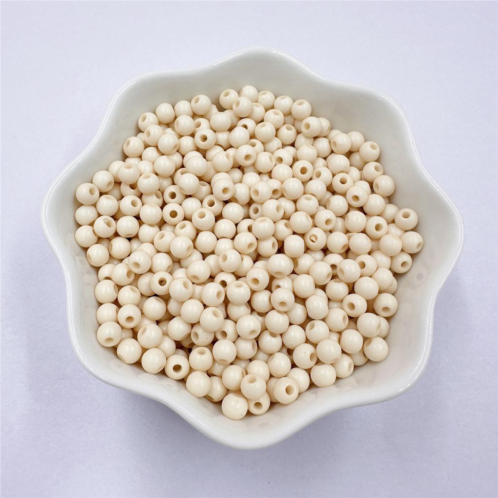 4mm 500PCS For Jewelry Making Findings Multicolor Acrylic Loose Beads Jewelry Accessories DIY Crafts Soild Color Handmade Material